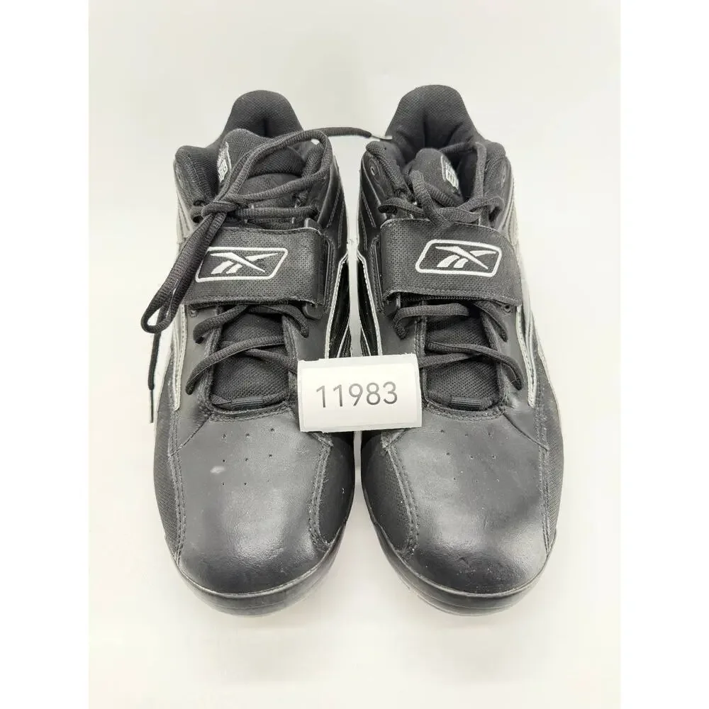 Reebok NFL RB 603 Men’s Size 13 Black Mid Top Football Cleats